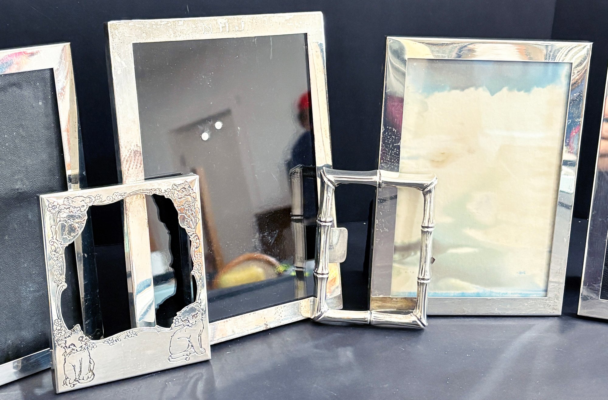 7 Small To Medium Vintage Sterling Silver Picture Frames #39289 ...