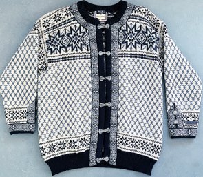 Vintage Dale Of Norway For Skandia Of Vail Pure Wool Cardigan Sweater XL