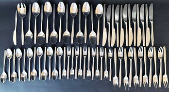 Vintage Dansk Variation V Finland Flatware For 12, Missing One Dinner Fork