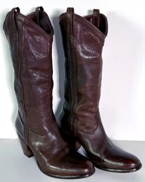 Womens Brown Frye Leather Boots Size 8 1/2