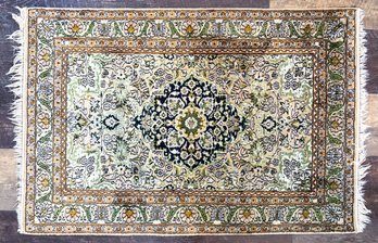 Beautiful Kashmir Cashmere Silk Area Rug Made In India, 32' X 50'