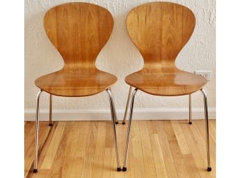 2 Bentwood Chairs After Arne Jacobsen