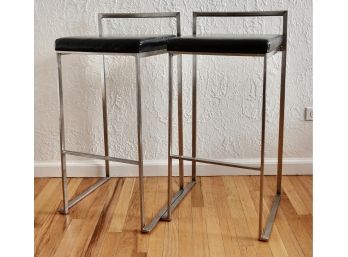 Pair Of Lumisource Aluminum Frame Barstools