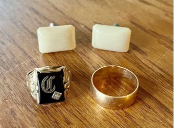 14k Gold Men's Rings