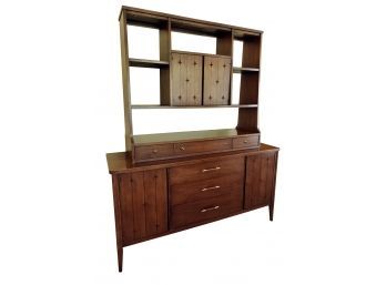 Mid Century Broyhill Saga 2 Piece Room Divider