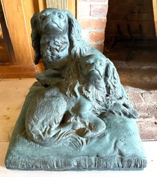 'Two Spaniels' Bronze