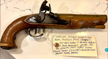 British Fur-Trade Flintlock Pistol By W. Ketland & Co. With London Marked Barrel Circa 1780