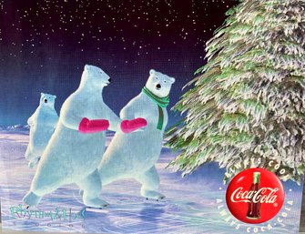 1990s Coca-Cola And Rhythm & Hues Studios Cel 'ENCHANTED EVENING' - Polar Bears Skating On Ice