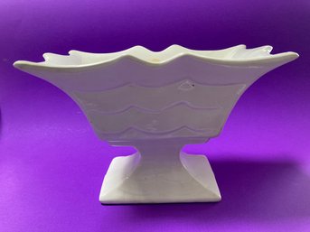 Vintage White Pedestal Planter