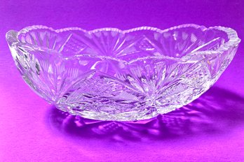 Beautiful Pressed And Cut Glass Dish