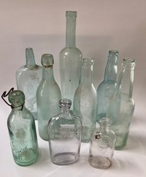 Large Lot Of Vintage Bottles (9)