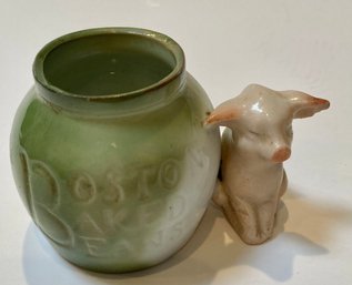 Antique German Pig With Boston Baked Bean Pot Fairing
