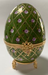 Beautiful Faberge Egg: Imperial Rose Trellis Musical Birthday Cake - 7 Inches