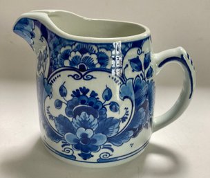 Vintage  N.V. Royal Delft Ware Pitcher/ Creamer