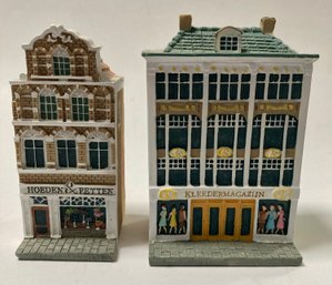 Two Vintage Blokker Mini Canal Houses