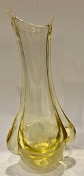 Hand Blown Art Glass  Vase By Miroslav Klinger For Zelezny Brod Sklo