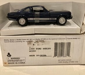 1/32 Scale Blue 1966 Shelby GT350 Never Removed From Box
