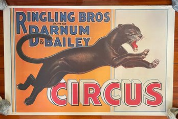 Ringling Bros And Barnum & Bailey Circus Poster 24x36~Black Panther~P18-118