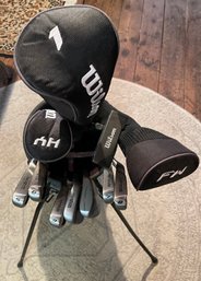 Wilson Golf Clubs XLS Uniflex Steel Shafts ~ 5-9 Irons, PW, SW, Driver, 3 Wood, Hybrid, Bag, Putter