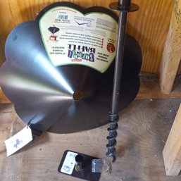 Bird Feeder Pole, Bracket And Squirrel Baffle