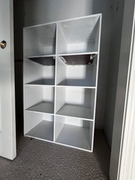 8 Cube Solid Wood White Storage Shelf Unit (one Piece)