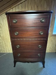 Vintage Huntley Furniture Tallboy Chest Of Drawers Federal Revival Style - Mahogany
