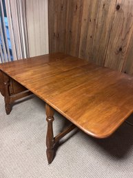 Solid Wood Butterfly Dropleaf Dining Table