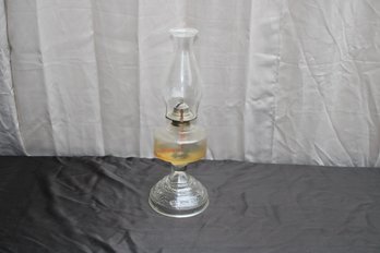 Pressed Glass Oil Lamp