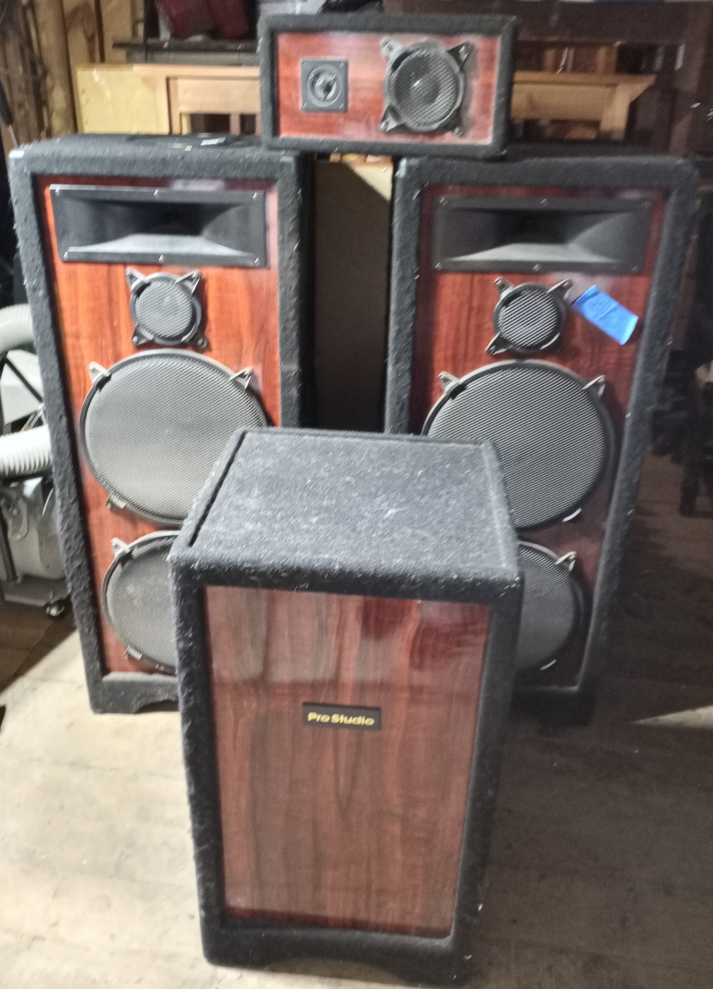 Speaker Cabinets Techwood Pro Studio Tower Speakers Four