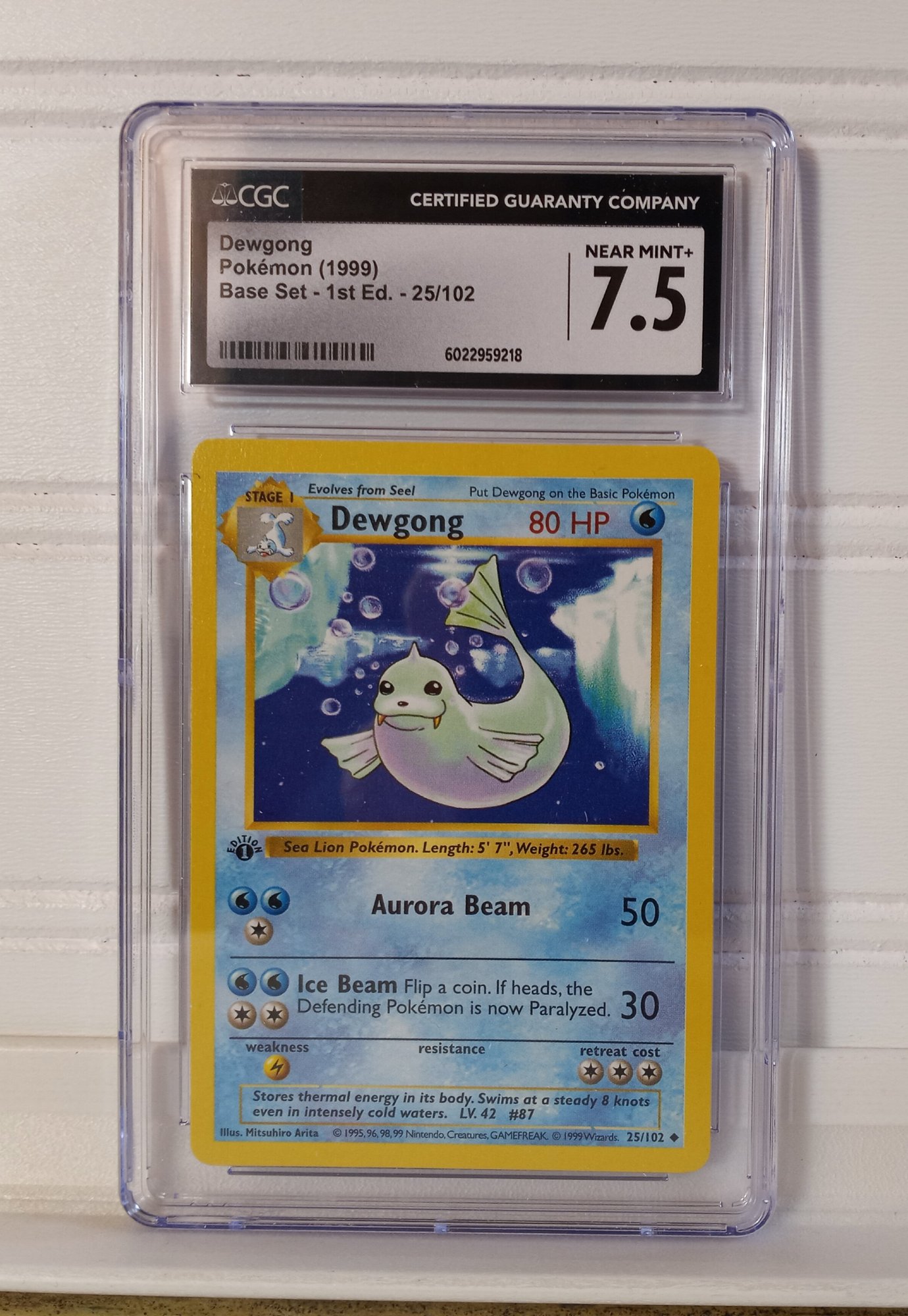 Dewgong Pokemon Card (1999) Base Set 1st Edition 25/102 Vintage WOTC  Collectible! #6613 | Auctionninja.com