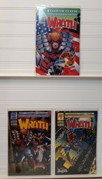 Wrath 1 - 3 Comic Lot Ultraverse Malibu 1994 Barr Ammerman Custovich Gates