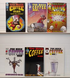Too Much Coffee Man #2, 3, 8 - 10 & Specials (1990s) Shannon Wheeler Satire Indie