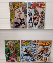 The Flash #155, 156, 158 - 160 (1999 - 2000) Wally West Vs Replicant & Abra Kadabra