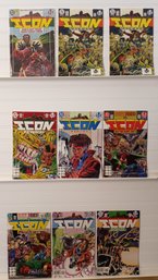 ICON 1 - 8 (1993 Milestone) Rocket & Icon By McDuffie & Bright  Blood Syndicate Xover