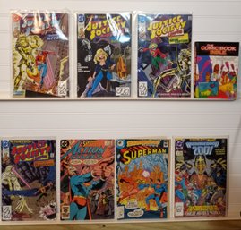 DC Comic Lot 1981 - 1991 Action, Superman, Armageddon, JSA By Giordano, Burchett