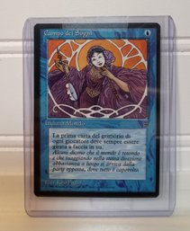 Campo Dei Sogni Italian MTG Legends Card  Kaja Foglio Art, Sleeved For Display