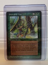 Piano Della Vita Italian MTG Legends Card  World Enchantment In Hard Sleeve