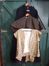 4-Piece Medieval Costume Set  Cloak, Coat, Hood, And Vest, Size M (male)