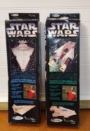 Vintage Estes Star Wars Flying Model Kits: Star Destroyer & A-Wing Fighter