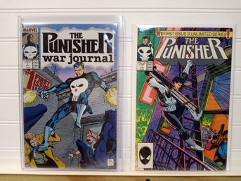 The Punisher #1 & War Journal #1 Marvel 1986 1988 First Issue Collector Set