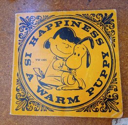 1962 Scholastic Book Services Peanuts Book By Schulz - Happiness Is A Warm Puppy