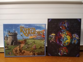 The Kings Armory And Stained Glass Fantasy Strategy Board Game Lot 2 Titles