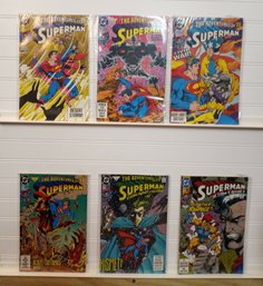 Adventures Of Superman Comic Lot 6 Issues 1990s DC Kismet Agent Liberty Rampage