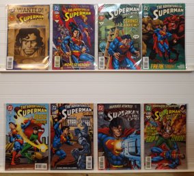 1996 Superman Comic Lot Of 8 DC Issues Adventures And Action Comics Series
