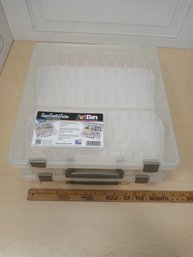 Two ArtBin Super Satchel Series Clear Thread Storage Cases, 15' X 14' X 3.5'
