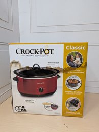 New Crock-Pot Classic 6 Quart Red Slow Cooker SCV603-R Never Opened