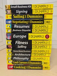 Lot Of 15 For Dummies Books Including Cooking, Business, Sailing, Careers & More