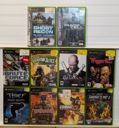 Lot Of 10 Original Xbox Games Including Combat: Task Force 121 Sealed