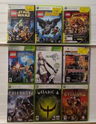 Xbox 360 Game Lot: LEGO Titles, Final Fantasy XIII, Call Of Duty 2, Quake 4