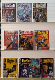 Punisher Magazine Lot Issues 1 - 7, 12, 15 (1990 - 1992) Marvel Oversized Format